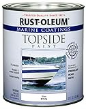 Best Paint For Wood - Top 8 18 Rust-Oleum 206999 Marine Topside Enamel Paint, Gloss White,...