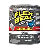 Flex Seal Liquid, 32 oz, Gray, Liquid Rubber Coating Sealant,...